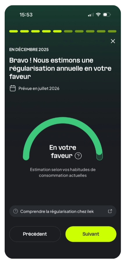 bilan consommation mensuel