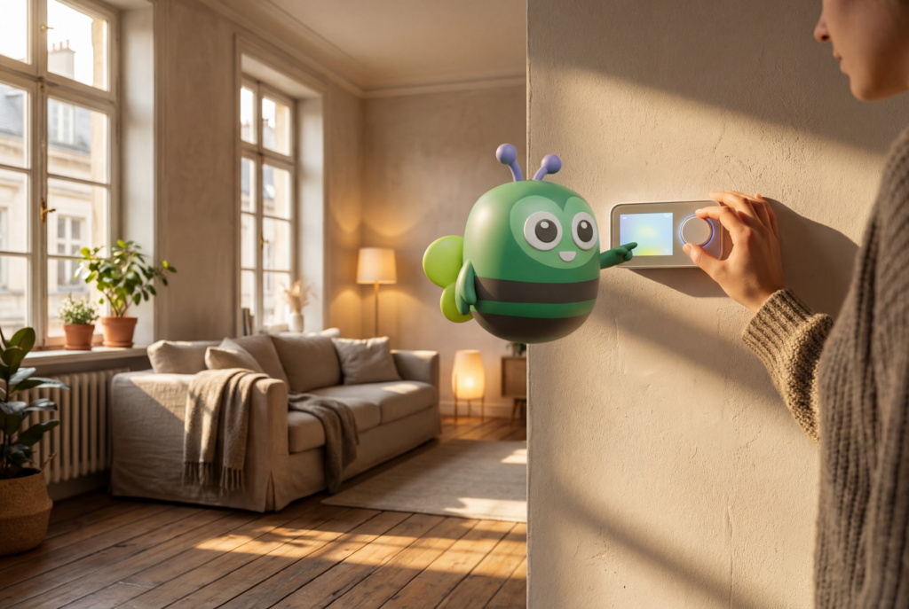 Apilek la mascotte de l'énergie verte ilek.